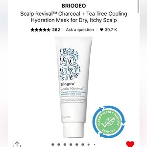 BRIOGEO Scalp Revival Charcoal + Tea Tree Cooling
Hydration Mask